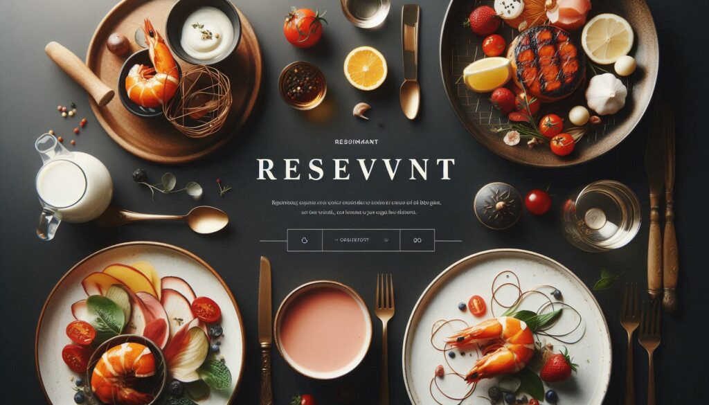 Llamativa página web de un restaurante